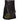 Black Deluxe Utility Fashion Kilt with Chain 100% Cotton 16-oz Heavy Fabric - Kilt Experts