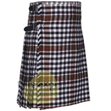 Burns Check Modern Tartan Traditional 8 And 5 Yards Kilt - Kilt Experts