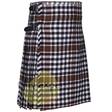 Burns Check Modern Tartan Traditional 8 And 5 Yards Kilt - Kilt Experts