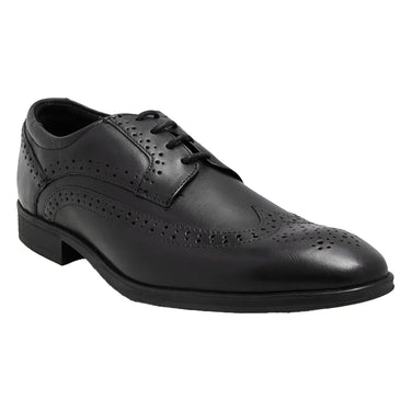 Classic Black Brogue Lace - Up – Genuine Leather Formal Shoes for Kilt Wear - Kilt Experts