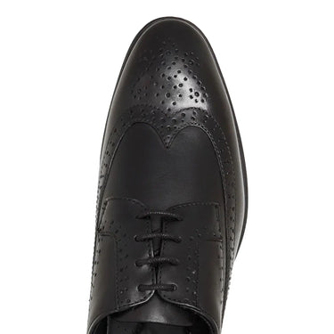 Classic Black Brogue Lace - Up – Genuine Leather Formal Shoes for Kilt Wear - Kilt Experts
