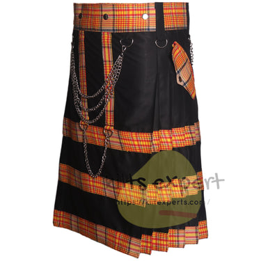 Espana Hybrid Utility Kilt – España Spanish Tartan With Chain - Kilt Experts