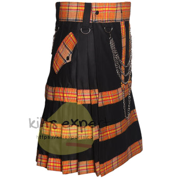 Espana Hybrid Utility Kilt – España Spanish Tartan With Chain - Kilt Experts