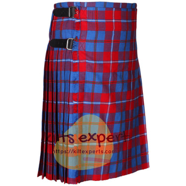 Galloway Red Modern Tartan Scottish Traditional Kilts – Premium 8 and 5 Yards Kilt - Kilt Experts