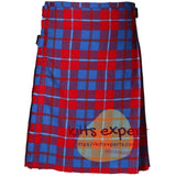 Galloway Red Modern Tartan Scottish Traditional Kilts – Premium 8 and 5 Yards Kilt - Kilt Experts