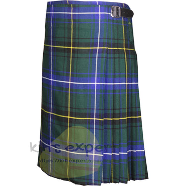 Henderson Ancient tartan kilt - side view with buckle - Kilt Experts