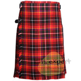 Innes Red Modern Tartan Scottish Traditional Kilts – Premium 8 and 5 Yards Kilt - Kilt Experts