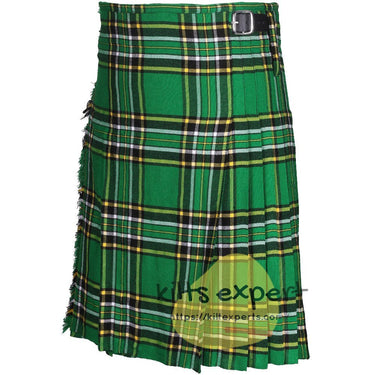 Irish National Tartan Traditional 8 And 5 Yards Kilt - Kilt Experts