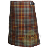 Johnstone Weathered Tartan Scottish Traditional Kilts – Premium 8 and 5 Yards Kilt - Kilt Experts