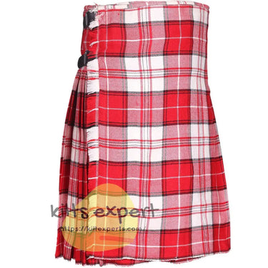 Menzies Dress Red Tartan Traditional 8 And 5 Yards Kilt - Kilt Experts