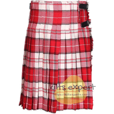 Menzies Dress Red Tartan Traditional 8 And 5 Yards Kilt - Kilt Experts