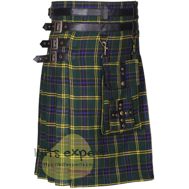 US Army Tartan Utility Kilt With Detachable Pockets - Kilt Experts