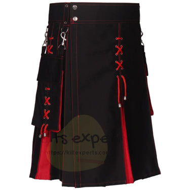 Utility Kilt Hybrid Modern 100% Cotton Jeans Kilt New For Men's - Kilt Experts