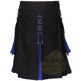 Utility Kilt Hybrid Modern 100% Cotton Jeans Kilt New For Men's - Kilt Experts