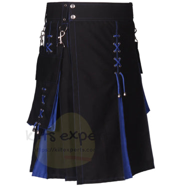 Utility Kilt Hybrid Modern 100% Cotton Jeans Kilt New For Men's - Kilt Experts