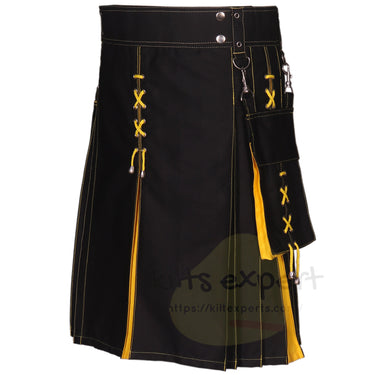 Utility Kilt Hybrid Modern 100% Cotton Jeans Kilt New For Men's - Kilt Experts