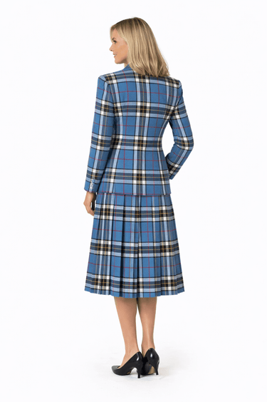 Women Thompson Dress Blue Tartan jackets With Vest (Available In upto 238+ Tartans) - Kilt Experts