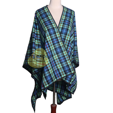 Women’s Scottish Tartan Cape Shawl – 16oz Acrylic Wool | 70” x 54” - Kilt Experts