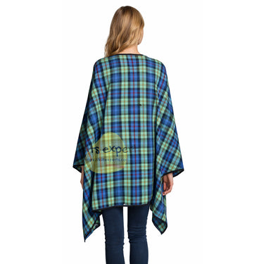 Women’s Scottish Tartan Cape Shawl – 16oz Acrylic Wool | 70” x 54” - Kilt Experts