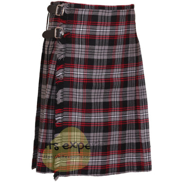 Auld Lang Syne Grey Tartan 8 And 5 Yards Kilt - Kilt Experts