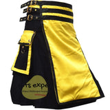 Black And Yellow Two Tone Modern Kilt Kilt Experts