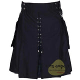 Black & Black Watch Hybird Kilt With New Look Kilt Experts