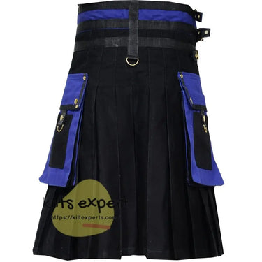 Black & Blue Two Tone Kilt Kilt Experts