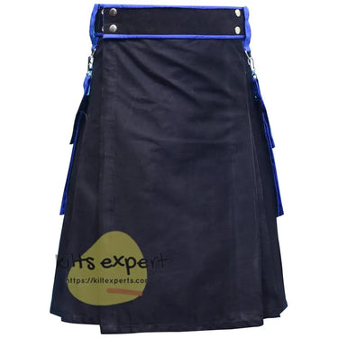 Black Fashionable Kilt For Men Kilt Experts