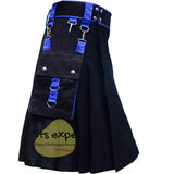 Black Fashionable Kilt For Men Kilt Experts