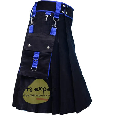 Black Fashionable Kilt For Men Kilt Experts