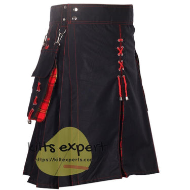 Black & Irish Ulster Tartan Hybird Kilt With New Look - Kilt Experts