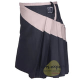 Black & Khaki Two Tone Modern Utility Kilts For Active Men Kilt Experts