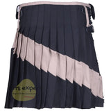 Black & Khaki Two Tone Modern Utility Kilts For Active Men Kilt Experts