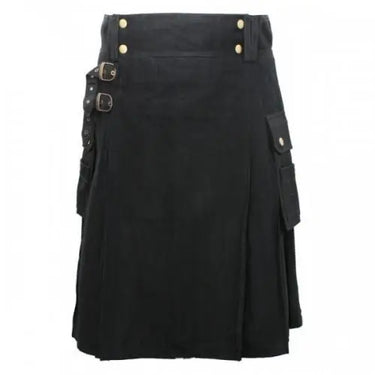 Black Modern Kilt For Men Kilt Experts