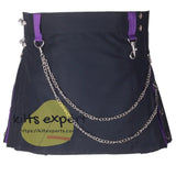 Black & Purple Hybird Women's Kilt Kilt Experts