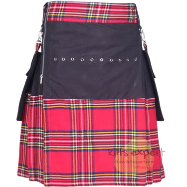 Black & Royal Stewart Modern Kilt For Men Kilt Experts