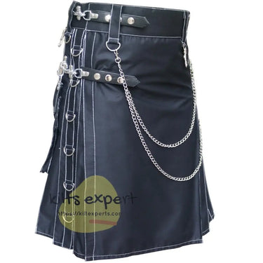 Black Stud Kilt For Men's Kilt Experts