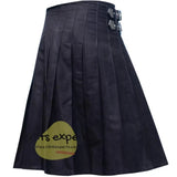 Black Tartan Style Utility Kilt Kilt Experts