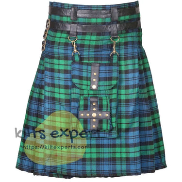Black Watch Ancient Modern Best Tartan Utility Kilt With Detachable Pockets Kilt Experts