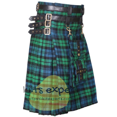 Black Watch Ancient Modern Best Tartan Utility Kilt With Detachable Pockets Kilt Experts