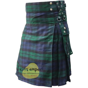 Black Watch Gothic Zipper Utility Kilt Kilt Experts