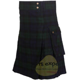 Black Watch Heavy 16Oz Utility Kilt - Kilt Experts