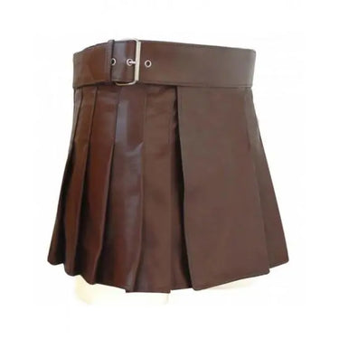 Brown Leather Adjustable Fashion Ladies Kilt Kilt Experts