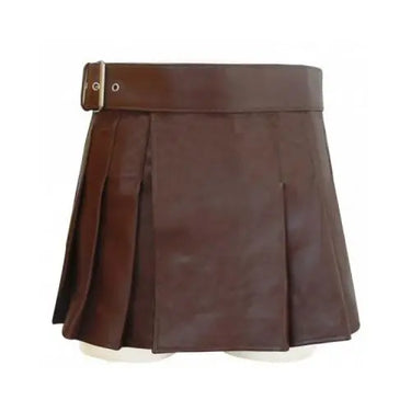 Brown Leather Adjustable Fashion Ladies Kilt Kilt Experts