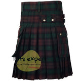 Brown Watch Tartan 16oz heavy Duty Acrylic Wool Kilt for men Kilt Experts