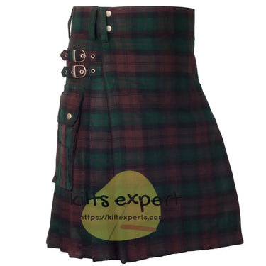 Brown Watch Tartan 16oz heavy Duty Acrylic Wool Kilt for men Kilt Experts