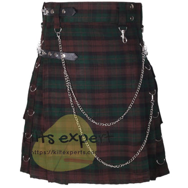 Brown Watch Tartan 16OZ Stud Kilt Kilt Experts
