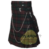 Brown Watch Tartan 16OZ Stud Kilt Kilt Experts