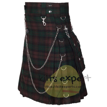 Brown Watch Tartan 16OZ Stud Kilt Kilt Experts