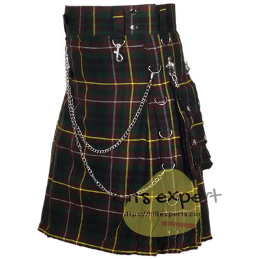Buchanan Hunting Tartan 16OZ Stud Kilt Kilt Experts